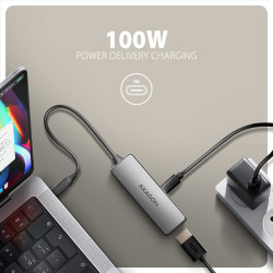AXAGON RVC-HI8KPD, USB-C - HDMI 2.1 redukcia/adapter, 8K/60Hz, 4K/144Hz, HDR10+, PD100W
