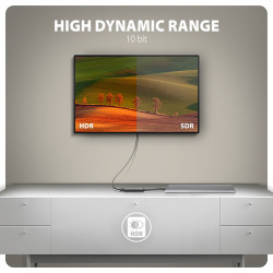 AXAGON RVC-HI8KPD, USB-C - HDMI 2.1 redukcia/adapter, 8K/60Hz, 4K/144Hz, HDR10+, PD100W
