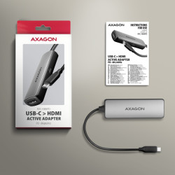AXAGON RVC-HI8KPD, USB-C - HDMI 2.1 redukcia/adapter, 8K/60Hz, 4K/144Hz, HDR10+, PD100W