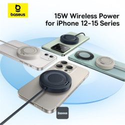 NONAME - Baseus bezdrôtová nabíjacia magnetická podložka Simple Mini4 Qi2 15W čierna