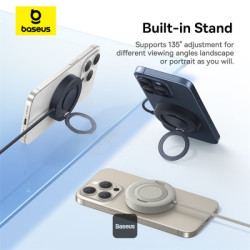 NONAME - Baseus bezdrôtová nabíjacia magnetická podložka Simple Mini4 Qi2 15W čierna