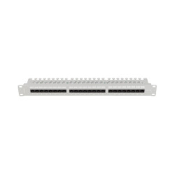 LANBERG PATCH PANEL 24 PORTOV 1U 19'' CAT.6A UTP S POLICIOU ŠEDÝ