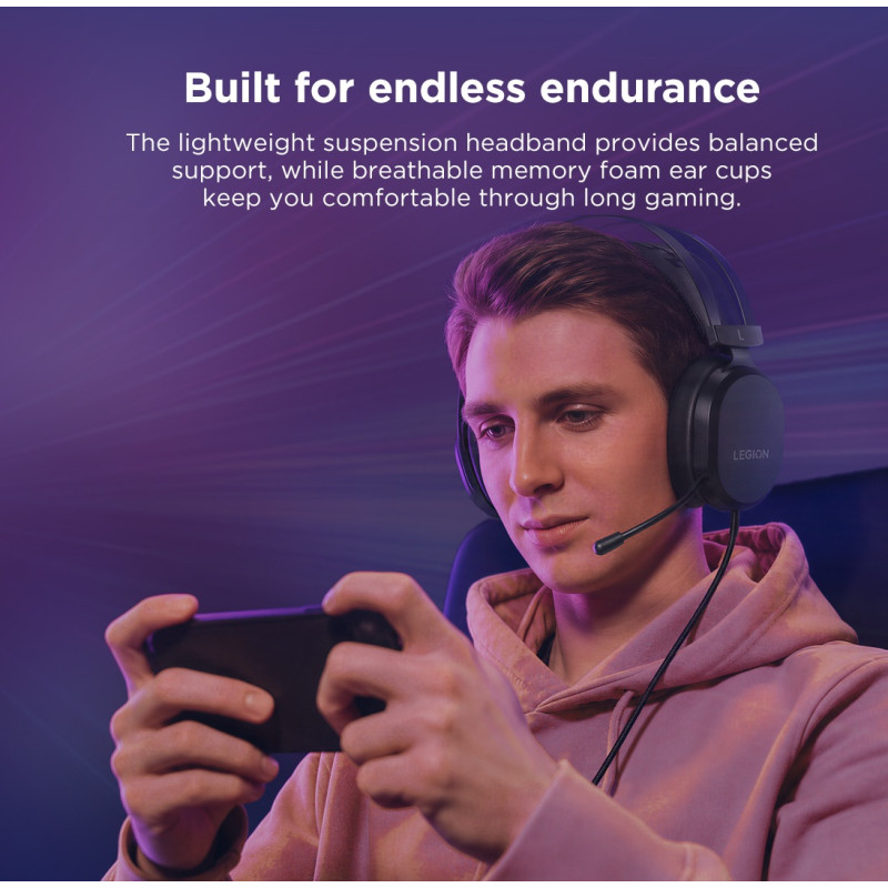 Lenovo Legion H320 7.1 Gaming Headset - Black