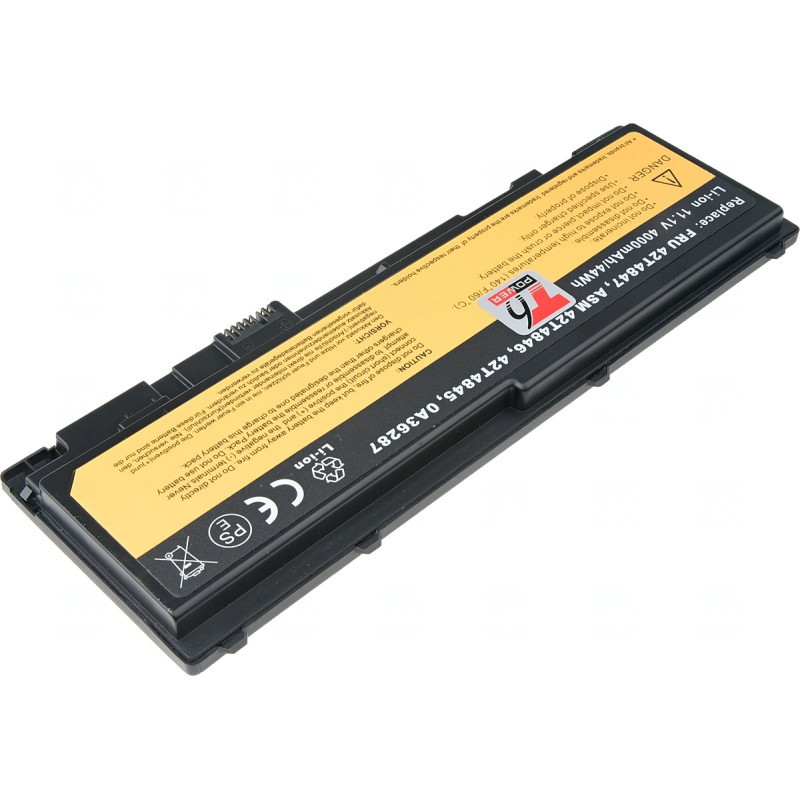 Batérie T6 Power pre Lenovo ThinkPad T420, ThinkPad T430, 4000mAh, 44Wh, 6cell