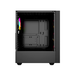 Gembird Fornax 4000 ARGB/Midi Tower/Transpar./Čierna