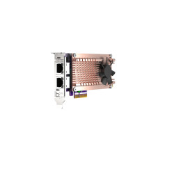 QNAP QM2 series, 2 x PCIe 2280 M.2 SSD slots, PCIe Gen3 x 4, 2 x Intel I225LM 2.5GbE NBASE-T port
