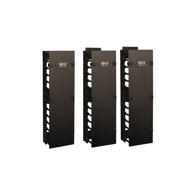 EATON - Kabelový manažér vertikálny SmartRack 6 (15.24cm), káblový kanál s výrezmi pre káble a krytom