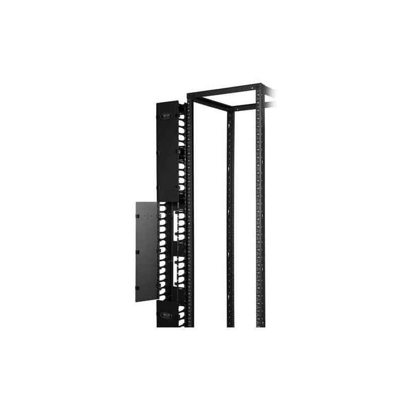 EATON - Kabelový manažér vertikálny SmartRack 6 (15.24cm), káblový kanál s výrezmi pre káble a krytom