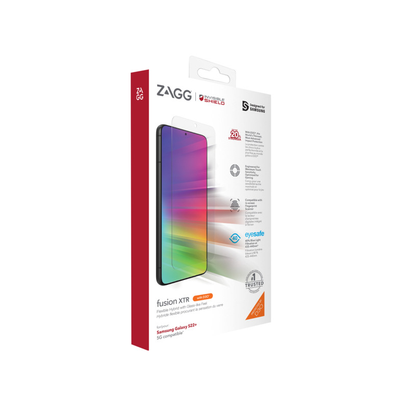 INVISIBLESHIELD - ZAGG Invisible Shield Fusion XTR D3O hybridné sklo SG S22 + 5G