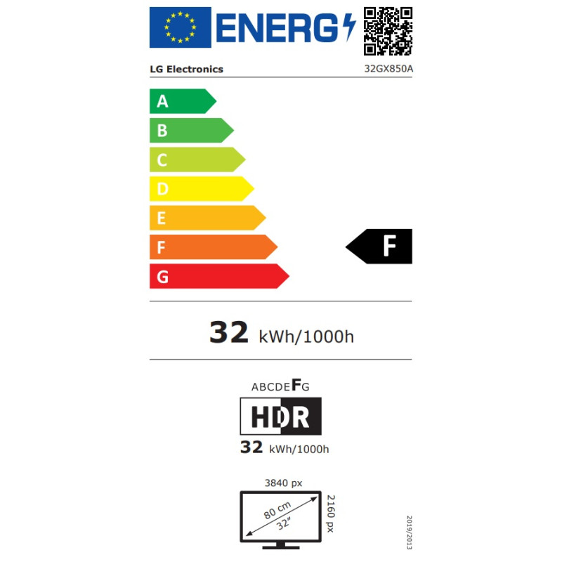 LG UltraGear/32GX850A-B/32''/OLED/4K UHD/165Hz/0,03ms/Čierna/2R
