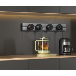 Zásuvkový modul Viking A40S, striebra/výstupy - 1xAC/výkon až 2500W/230V,16A,50Hz/Zásuvka typu E