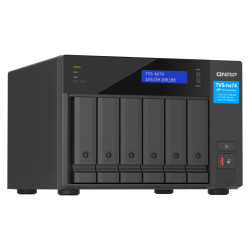QNAP TVS-h674-i3-16G (4core 4,3 GHz, ZFS, 16 GB RAM, 6x SATA, 2x M.2 NVMe, 2x PCIe, 2x 2,5GbE, HDMI)