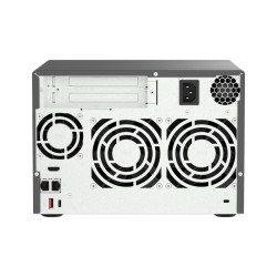 QNAP TVS-h674-i3-16G (4core 4,3 GHz, ZFS, 16 GB RAM, 6x SATA, 2x M.2 NVMe, 2x PCIe, 2x 2,5GbE, HDMI)