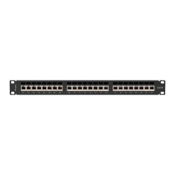 LANBERG PATCH PANEL 24 PORTOV 1U 19'' CAT.6A FTP TIENE ČIERNY