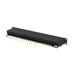 LANBERG PATCH PANEL 24 PORTOV 1U 19'' CAT.6A FTP TIENE ČIERNY