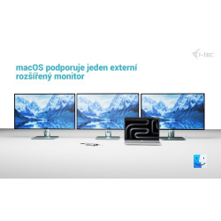 i-tec USB-C Metal Nano 3x Display (DP, HDMI a VGA) Docking Station, Power Delivery 100W