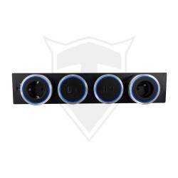 Zásuvková lišta - povrchová Viking LP60B/230V,50Hz/60cm dĺžka/čierna/až 7modulov/IP20/hliník/povrchová