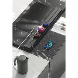 Zásuvková lišta - povrchová Viking LP60B/230V,50Hz/60cm dĺžka/čierna/až 7modulov/IP20/hliník/povrchová