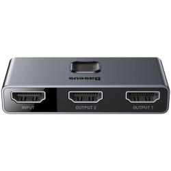 NONAME - Baseus HDMI rozbočovač Matrix HDMI Splitter 2v1/1v2 sivý