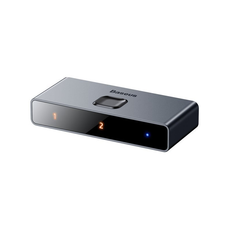 NONAME - Baseus HDMI rozbočovač Matrix HDMI Splitter 2v1/1v2 sivý