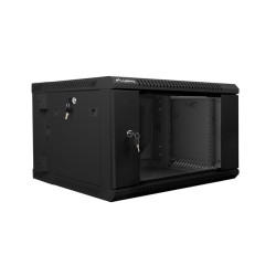 LANBERG RACKOVÁ SKRIŇA 19'' DVOJDIELNA NÁSTENNÁ 6U/600X600 (FLAT PACK) ČIERNA