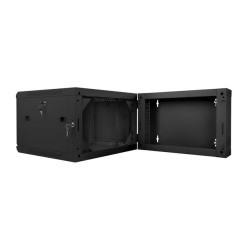 LANBERG RACKOVÁ SKRIŇA 19'' DVOJDIELNA NÁSTENNÁ 6U/600X600 (FLAT PACK) ČIERNA