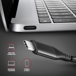 AXAGON RVC-HI2M, USB-C - HDMI 2.0a redukcia / adaptér, 4K/60Hz HDR10