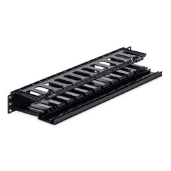 TRITON - 19' vyväzovací panel 1U plastový RAL9005
