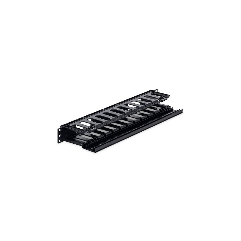 TRITON - 19' vyväzovací panel 1U plastový RAL9005