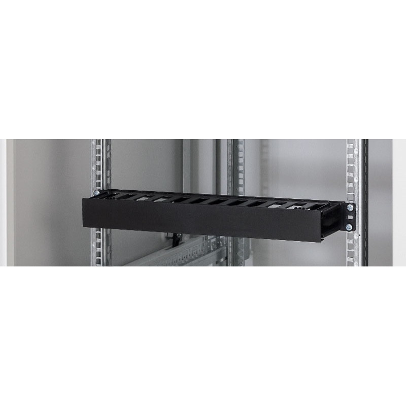 TRITON - 19' vyväzovací panel 1U plastový RAL9005