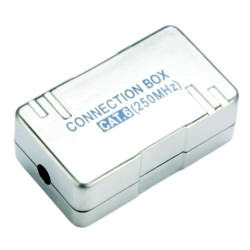 DATACOM Spojovací BOX STP CAT6 (2* zárez. pole) Silver