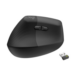 LOGITECH Lift For Business/Ergonomická/Optická/Pre ľavákov/4 000 DPI/USB+BT/Grafitová