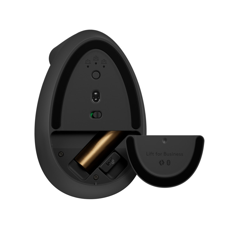 LOGITECH Lift For Business/Ergonomická/Optická/Pre ľavákov/4 000 DPI/USB+BT/Grafitová