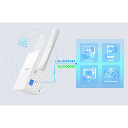 Tenda A33 - WiFi Range Extender AX3000 WiFi 6, opakovač 2976 Mb/s, 1x GLAN 1 Gb/s, WPS, 2x 5dBi, WPA3