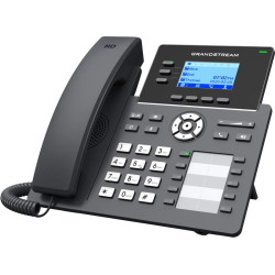 Grandstream GRP2604 SIP telefón, 2,48'' LCD podsv. displej, 6 SIP účty, 10BLF hr., 2x1Gbit porty