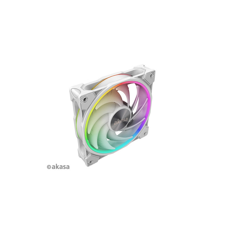 ventilátor Akasa - 12 cm - SOHO AR argb biely