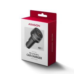 AXAGON PWC-PQ48 nabíjačka do auta 48W, USB-A + USB-C, PD3.0/PPS/QC4+/SFC/Apple