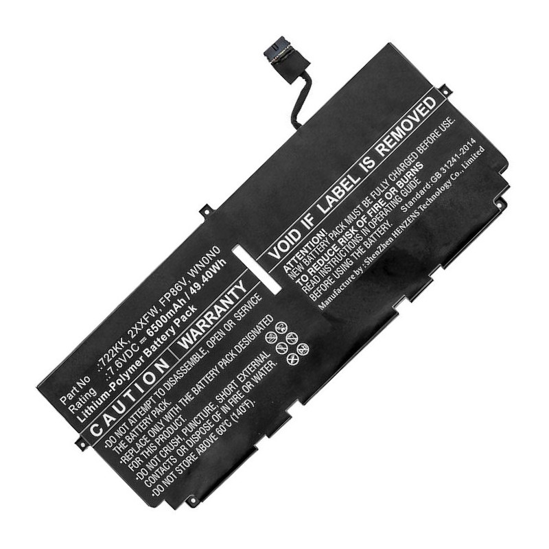 Batéria Li-Pol 7,6V 6500mAh pre DELL XPS 13 9300