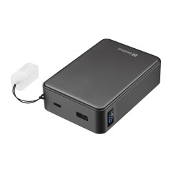 NONAME - Sandberg Nano Powerbank 20000 mAh PD20W, kompaktná powerbanka s USB-C káblom, čierna