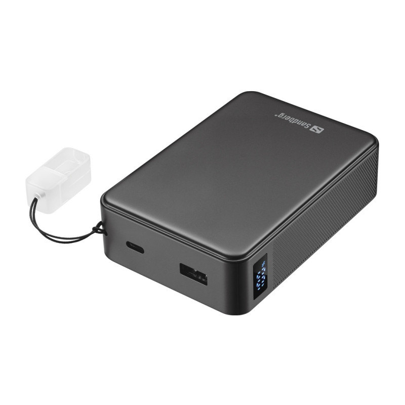 NONAME - Sandberg Nano Powerbank 20000 mAh PD20W, kompaktná powerbanka s USB-C káblom, čierna