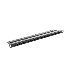 LANBERG PATCH PANEL 24 PORTOV 0,5U 19'' CAT.6 UTP ČIERNY LANBERG