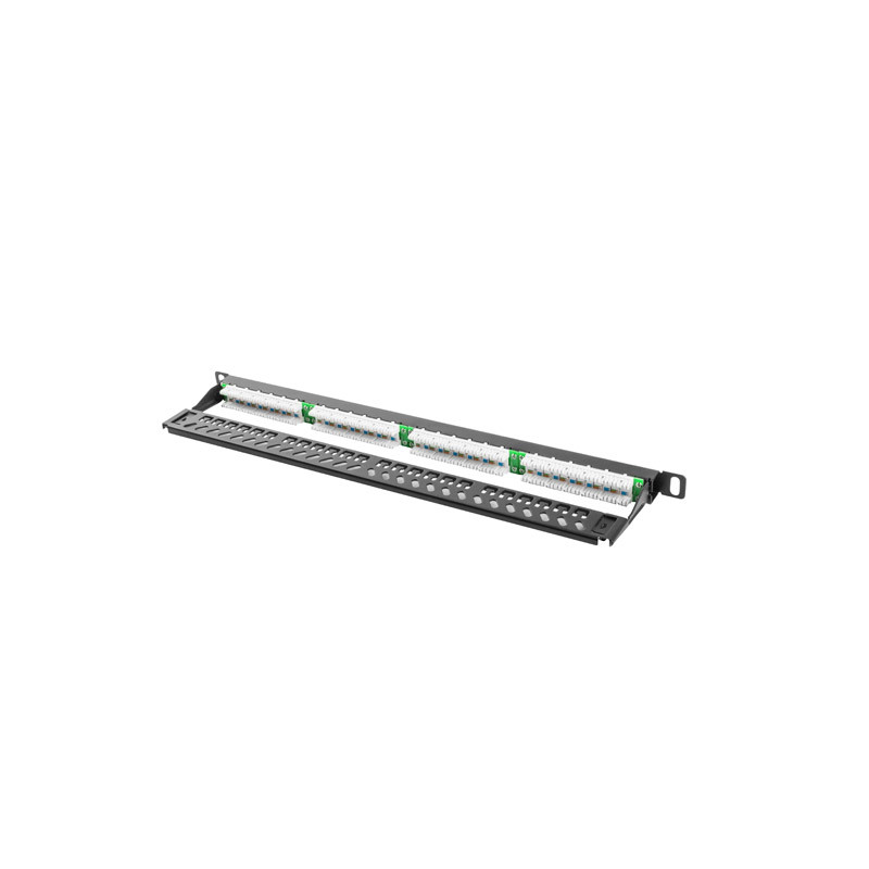 LANBERG PATCH PANEL 24 PORTOV 0,5U 19'' CAT.6 UTP ČIERNY LANBERG