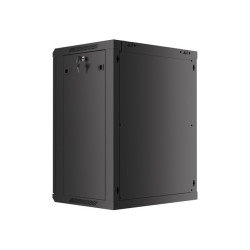 LANBERG - Nástenný rack 19'' 15U 600X450mm černý flat pack