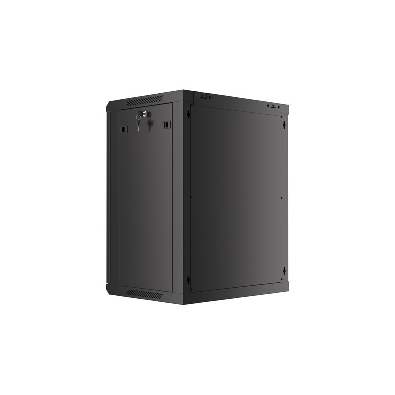 LANBERG - Nástenný rack 19'' 15U 600X450mm černý flat pack