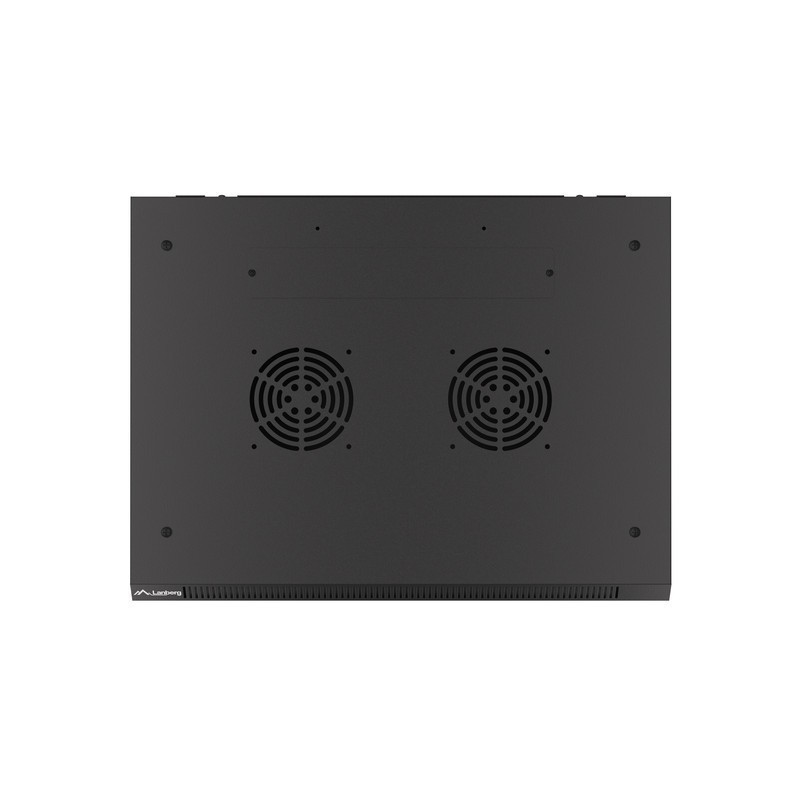 LANBERG - Nástenný rack 19'' 15U 600X450mm černý flat pack