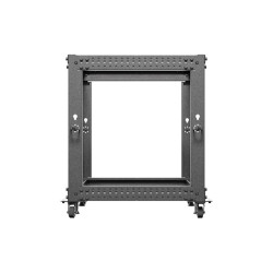LANBERG OTVORENÝ RACK 12U 19'' 600X600-1100 NASTAVITEĽNÝ ČIERNY