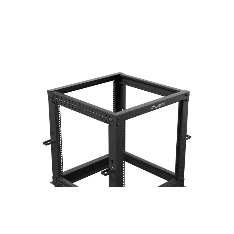 LANBERG OTVORENÝ RACK 12U 19'' 600X600-1100 NASTAVITEĽNÝ ČIERNY