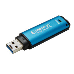 Kingston Ironkey Vault Privacy 50/512GB/USB 3.2/USB-A/Modrá