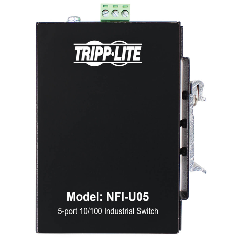 EATON - Tripplite Prepínač 5x zdroj Unmanaged Ethernet Switch, 10/100Mb/s, -40°... 75 ° C, montáž DIN / doska