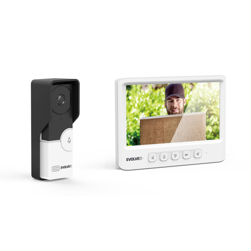 EVOLVEO DoorPhone IK06, set video dverného telefónu s pamäťou a farebným displejom